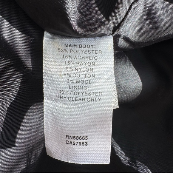 Nordstrom Treasure & Bond Plaid Double Breasted Heavyweight Plaid Coat Gray XS - Picture 11 of 11